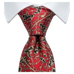 Metropolitian‎ Museum of Art Tie Gold Blue Red Silk